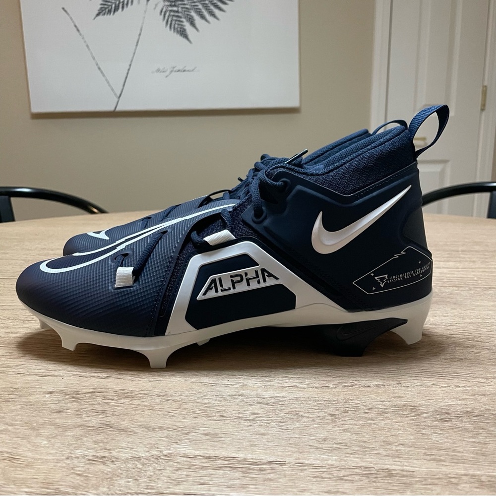 Nike Alpha Menace Pro 3 Mid CT6649-400  navy /White no box size 13